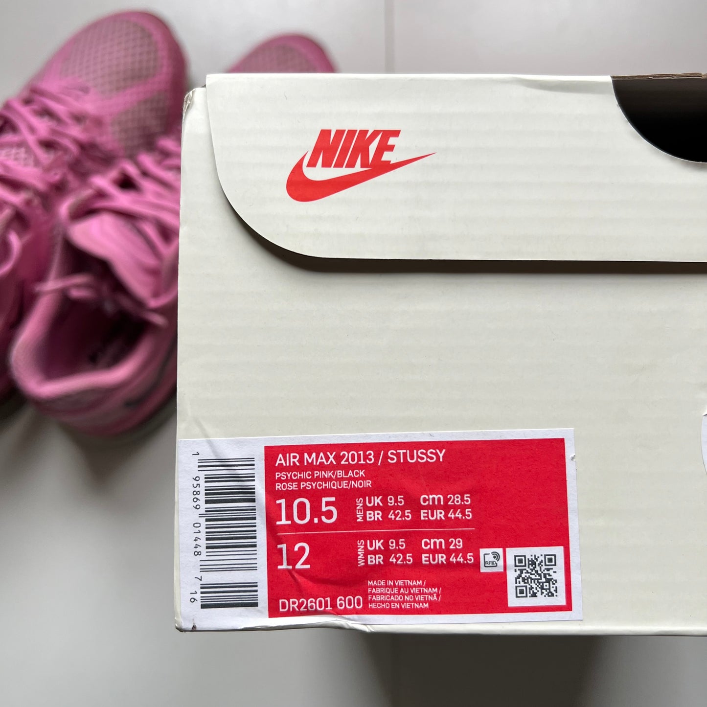 Air Max 2013 Stussy Pink • 44,5