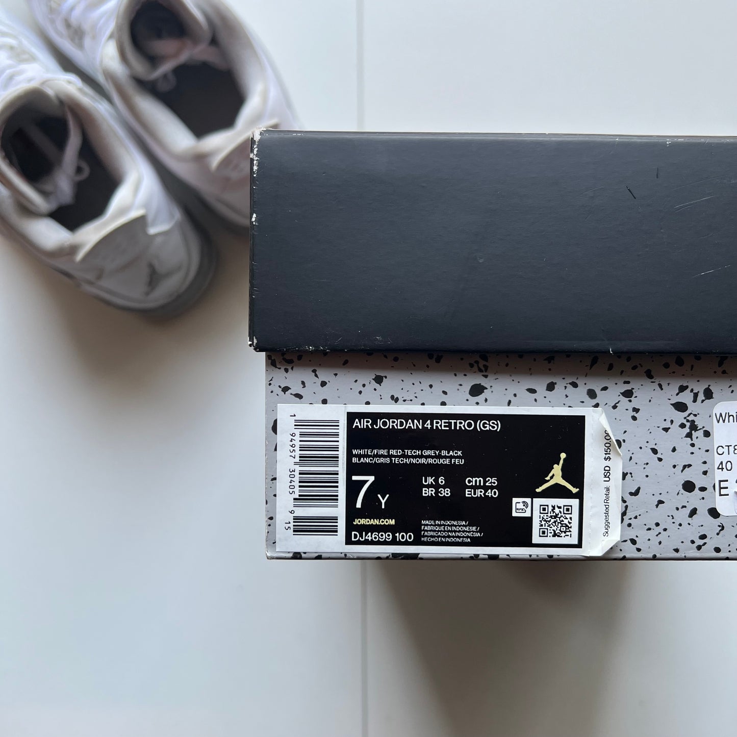 Jordan 4 Oreo White • 40